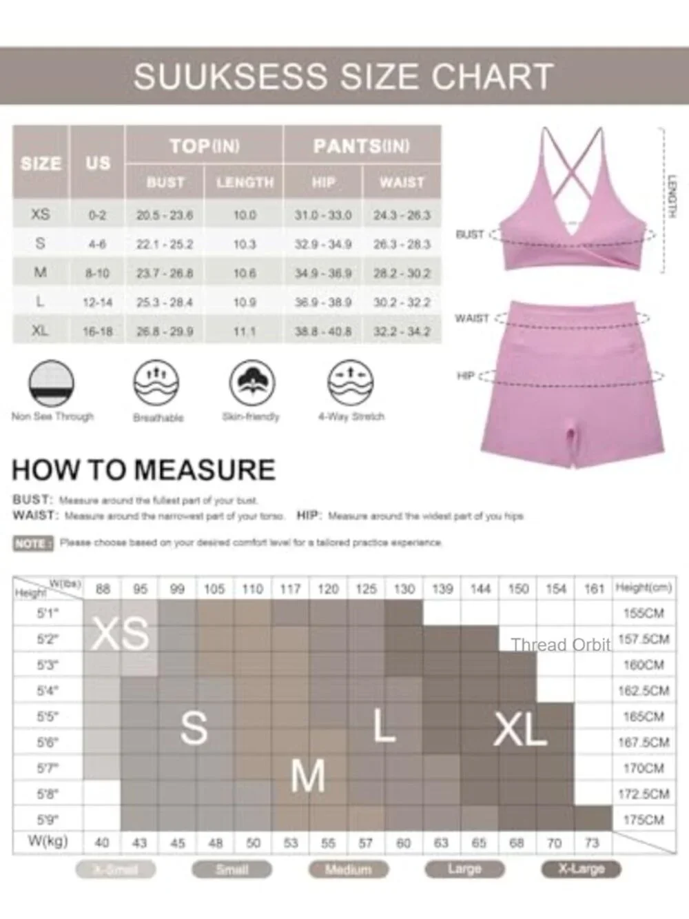 Women's 2 Piece Twist Front Sports Bra and Biker Shorts Set, Yoga Gym Outfit,